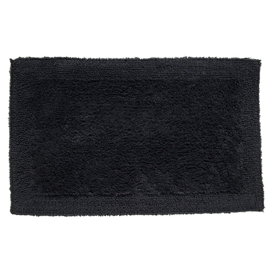 שטיח אמבטיה נאפולי שחור במידה 0.80*0.50