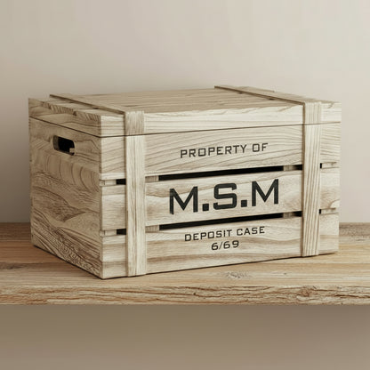 ארגז אחסון דקורטיבי S טבעי