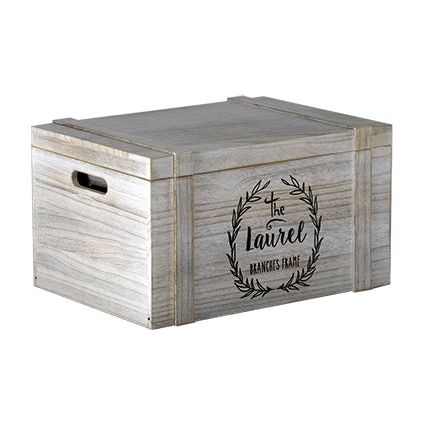 ארגז אחסון מעוצב לבן S