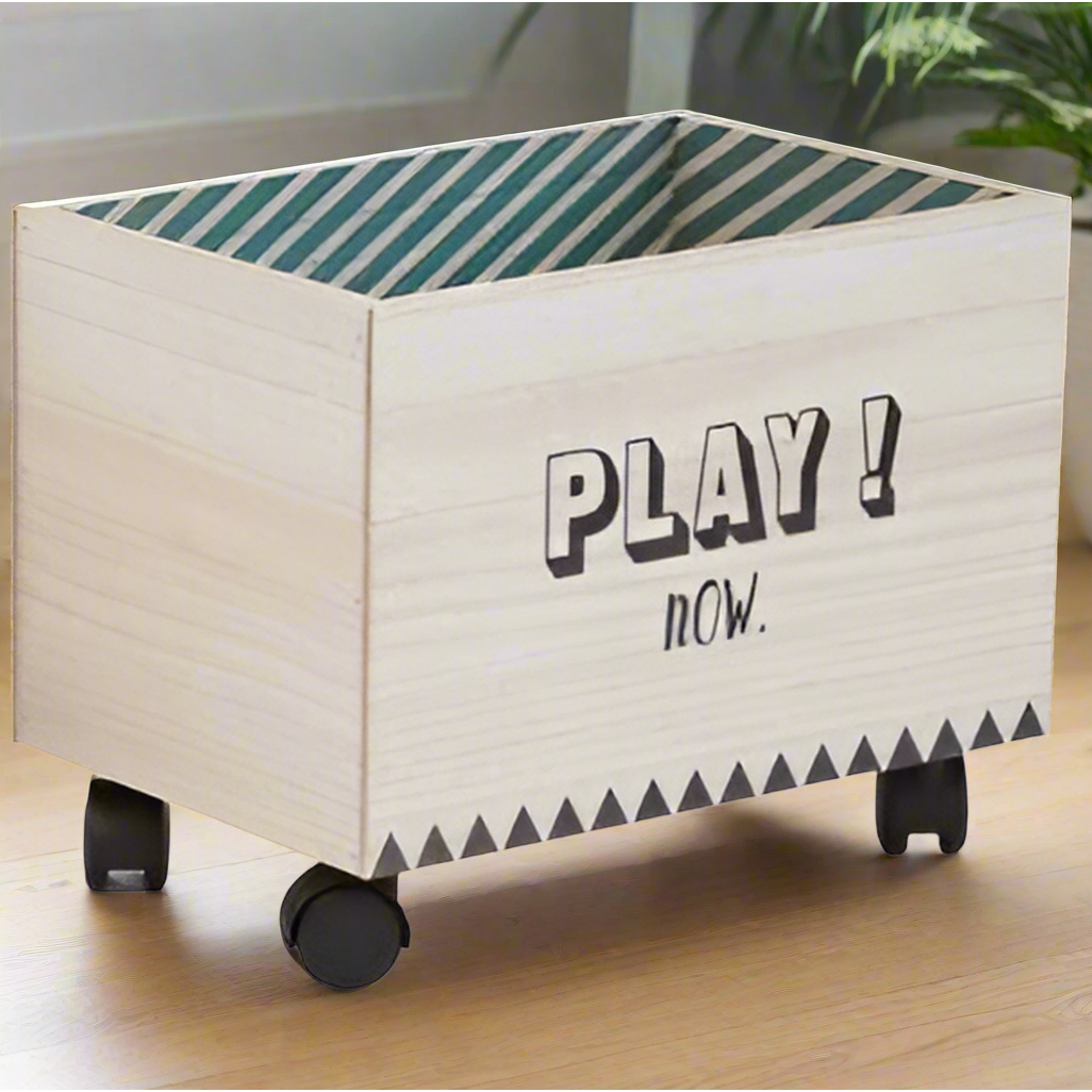 ארגז  אחסון מעץ דגם PLAY