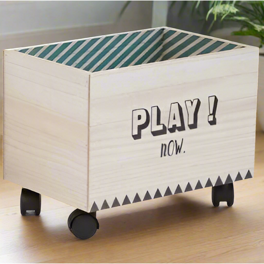 ארגז  אחסון מעץ דגם PLAY
