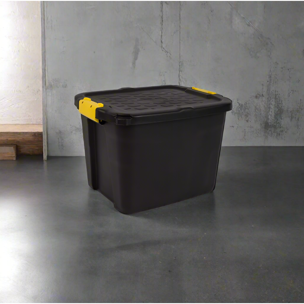 קופסת איחסון 42 ליטר שחור  Heavy Duty