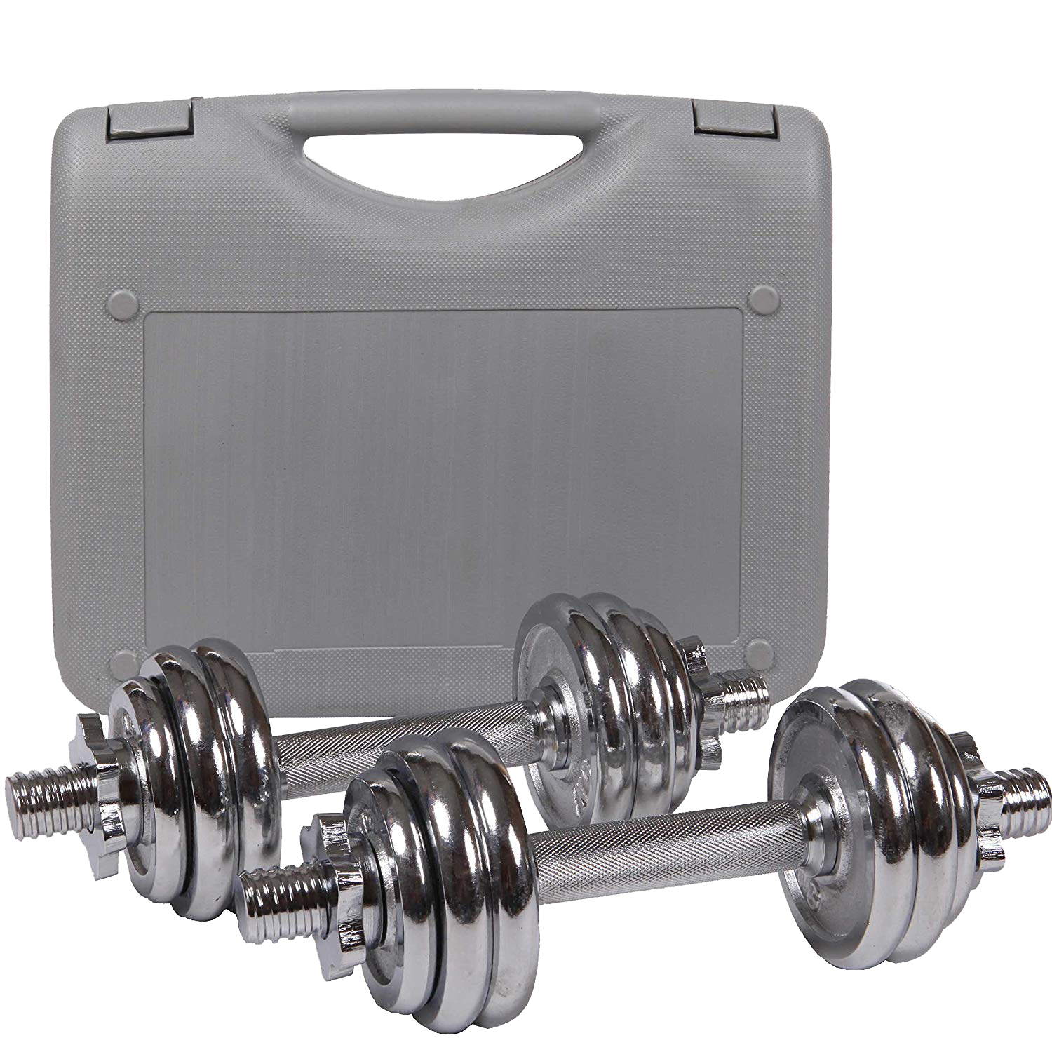 סט משקולות צלחת במזוודה 15 ק"ג