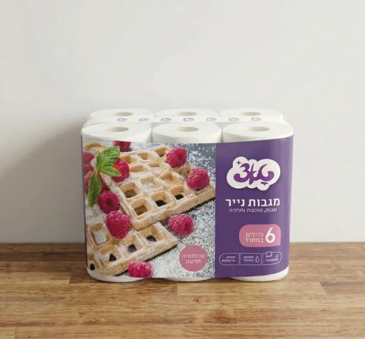 מגבות נייר 6 יחידות טאצ'