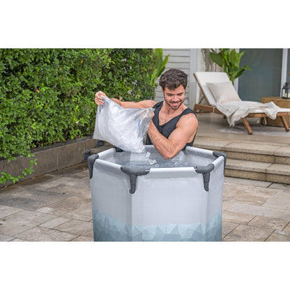 אמבטיית קרח 90*80 ס"מ כולל כיסוי, יבואן רשמי BESTWAY, דגם 6002K