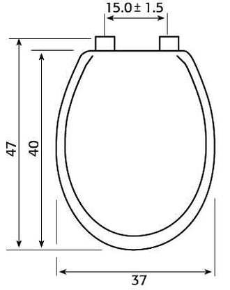 מושב אסלה עץ, MDF לבן