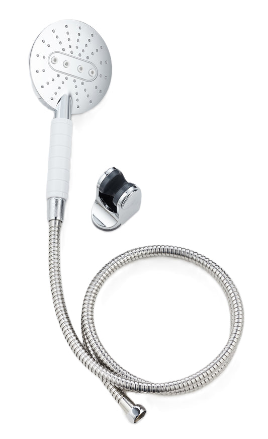 מערכת רחצה 5 מצבים ידית מרופדת לבן