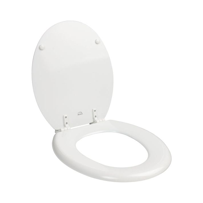 מושב אסלה עץ, MDF לבן Bemis