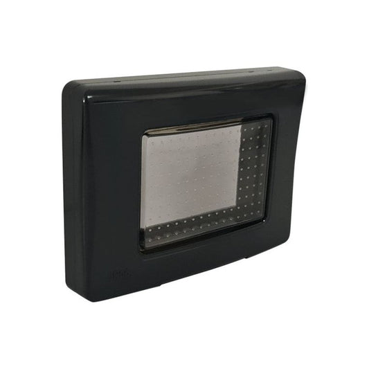מסגרת מוגנת מים 3 מודול IP55 לקופסא מלבנית שחור מבריק