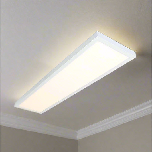 לד תאורה צמוד תקרה מלבני 30*120 ס"מ אור צהוב 56W