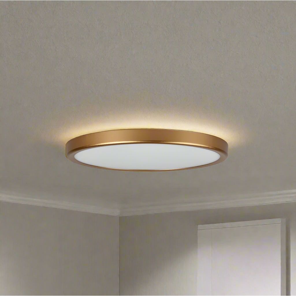 צמוד תקרה זהב  TIME 24W 300MM IP40 3CCT