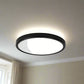 צמוד תקרה שחור  TIME 18W 230MM IP40 3CCT