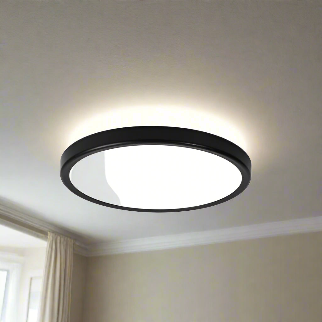 צמוד תקרה שחור  TIME 18W 230MM IP40 3CCT
