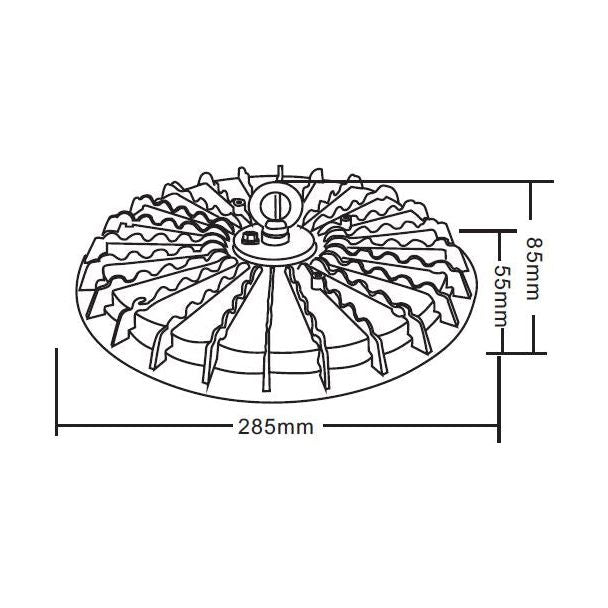 גוף תאורה פעמון LED 150W UFO אור לבן