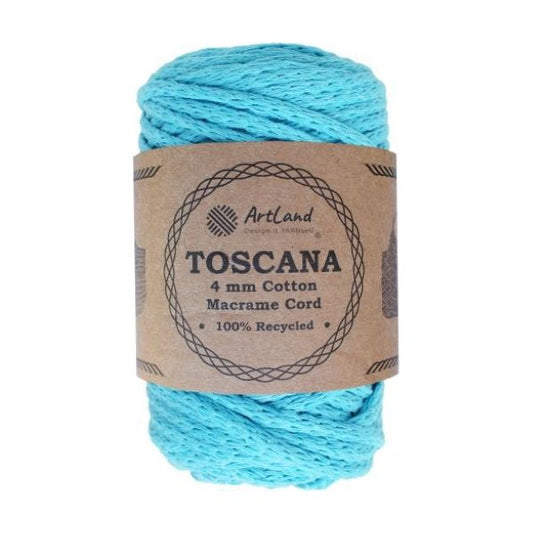 מקרמה טוסקנה 4 מ"מ  Toscana טורקיז כחול