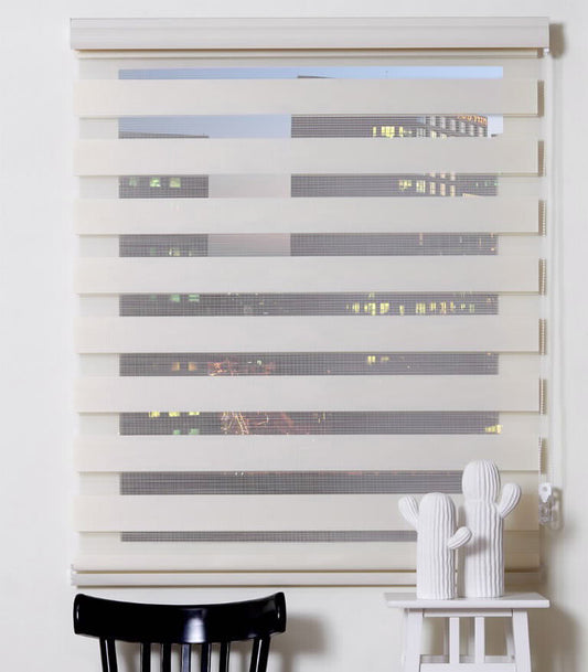 וילון גלילה בד זברה 120/160 בז'