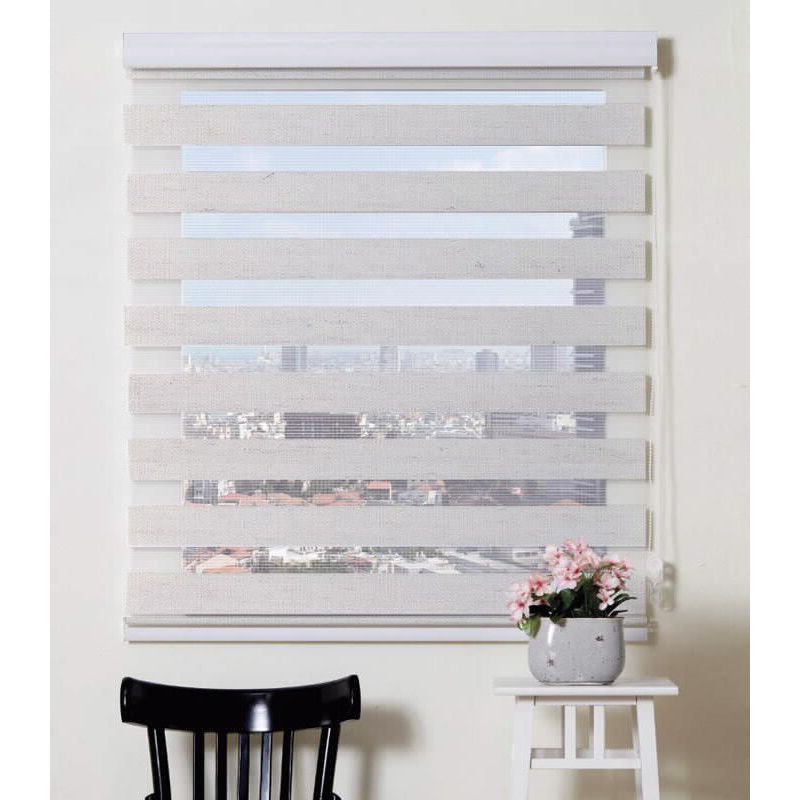 וילון גלילה בד זברה 120/160 דמוי עץ