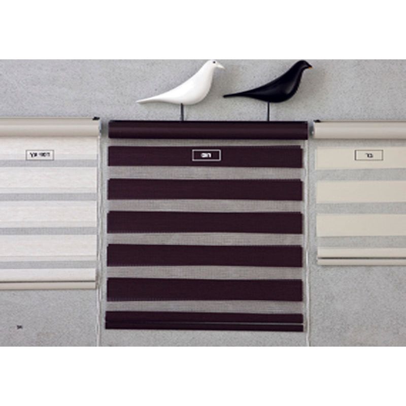 וילון גלילה בד זברה 120/160 דמוי עץ