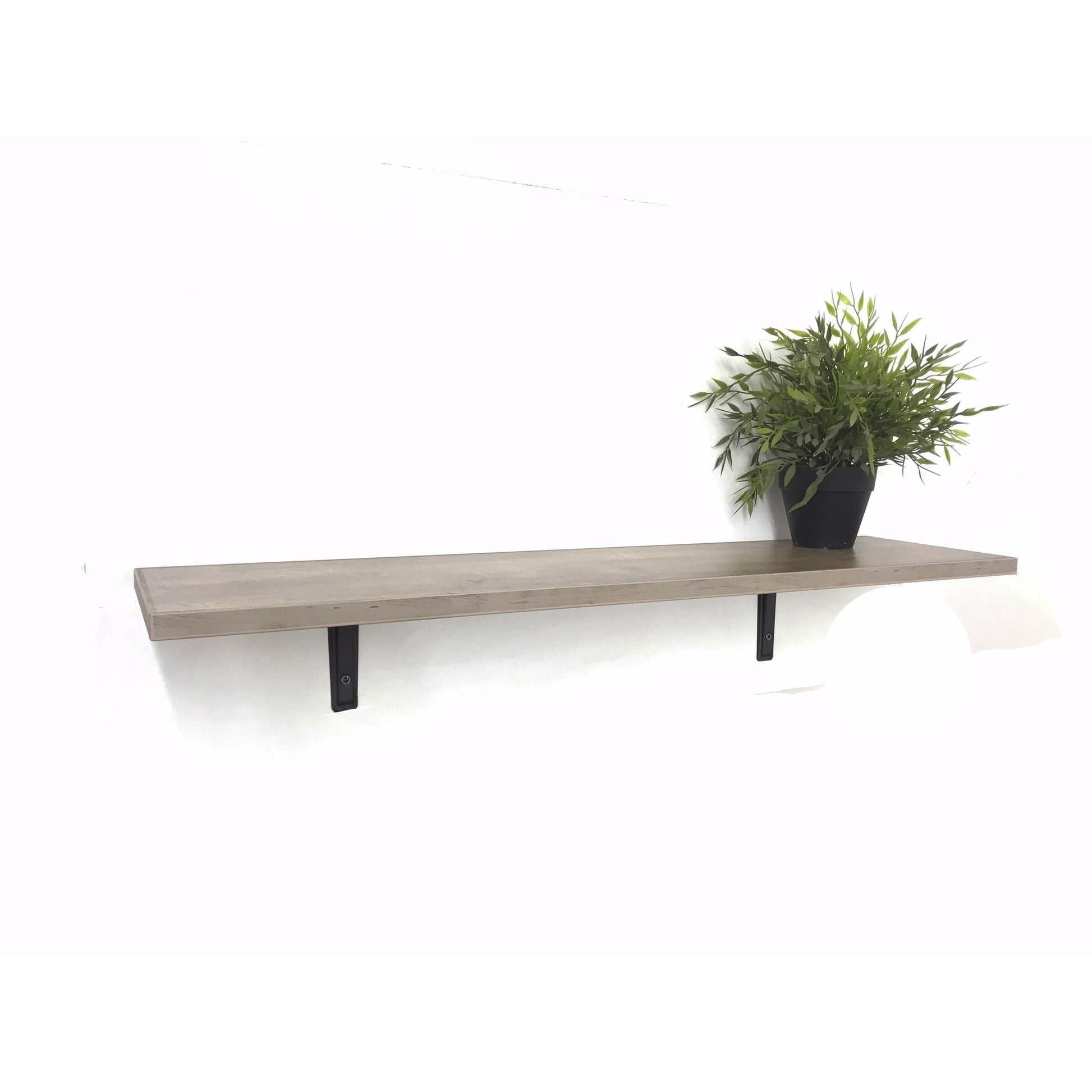 קיט מדף ANAT 80X20  גוון אלון   + 2 תומכים