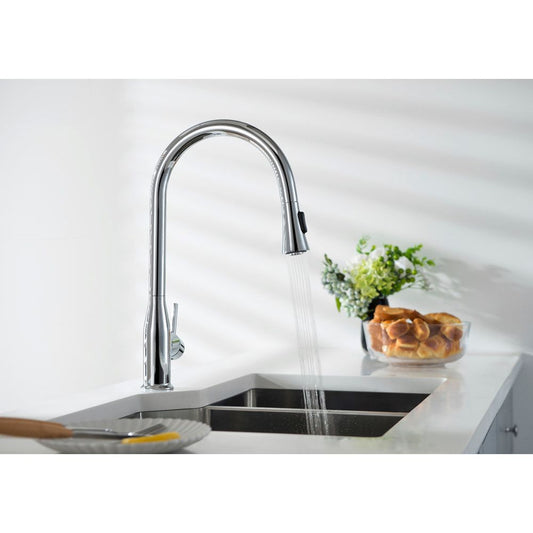 ברז מטבח נשלף הדסון כרום