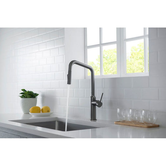 ברז מטבח נשלף פוטומק בראש מתכת