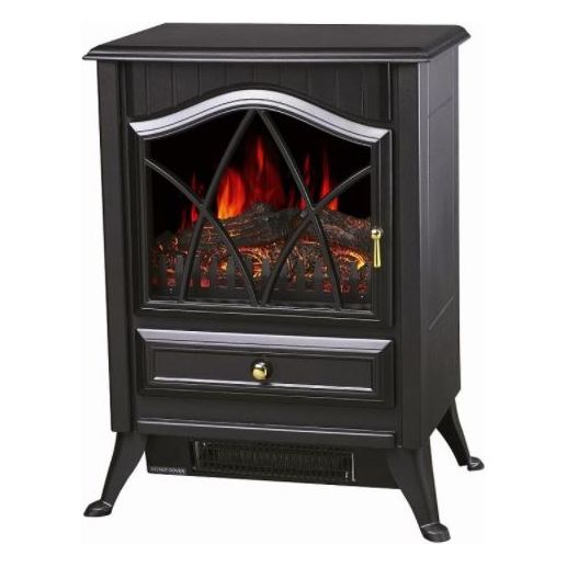 קמין חשמלי דקורטיבי שחור