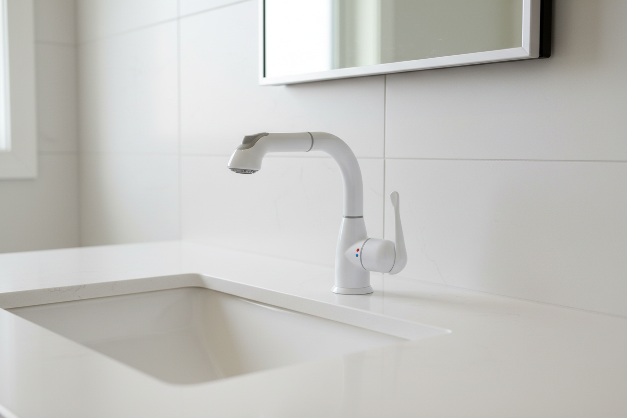 ברז נשלף למטבח 8811 לבן