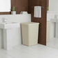 סל כביסה יוטה 58 ליטר קרם, Modern, Soft North Light, bathroom.