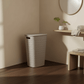 סל כביסה סופטקס 56L חום בהיר, Japandi, Soft North Light, bathroom.