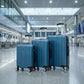 סט מזוודות קשיחות MIAMI צבע כחול, airport, airport style, Bright Clean.