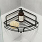 מדף רשת פינתי בודד ליברפול שחור, Bathroom , Clear Sunny Day.