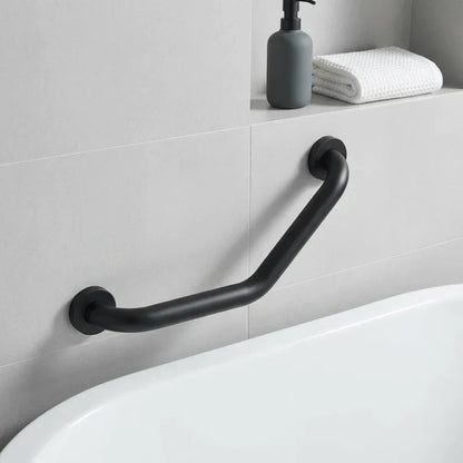 ידית אחיזה זוויתית 40 סמ שחור, Bathroom , Clear Sunny Day.