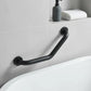 ידית אחיזה זוויתית 40 סמ שחור, Bathroom , Clear Sunny Day.