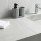 סט כוס סבוניה  ודיספנסר פלסטיק אפור, Bathroom , Clear Sunny Day.