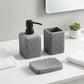 סט לאמבטיה סטוני 3 חלקים, Bathroom , Clear Sunny Day.