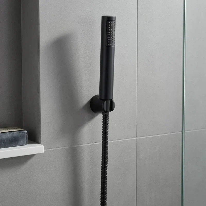 מערכת רחצה מצב 1 SPRING שחור, Bathroom , Clear Sunny Day.