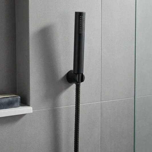 מערכת רחצה מצב 1 SPRING שחור, Bathroom , Clear Sunny Day.