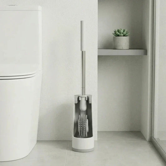 מברשת שירותים סיליקון, bathroom, Clear Sunny Day.