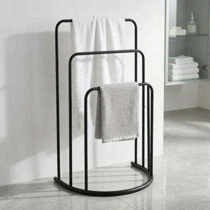 מתלה למגבות רצפתי, Bathroom , Clear Sunny Day.