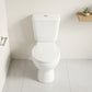 אסלה מונובלוק BUFALO RIMLESS לבן, Bathroom , Clear Sunny Day.