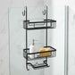 מתקן תלייה לאמבטיה אלומיניום שחור, Bathroom , Clear Sunny Day.