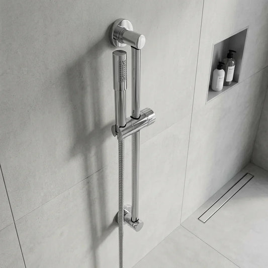 מוט לאמבטיה 1 מצב זרימה מדגל, Bathroom , Clear Sunny Day.