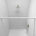 מוט וילון140-260 סמ אלומניום לבן  עם קפיץ פנימי, Bathroom , Clear Sunny Day.