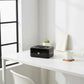 קופת כסף מס 2, Minimalist White (High Key), Modern, Morning Haze, Home Office, minimal props.
