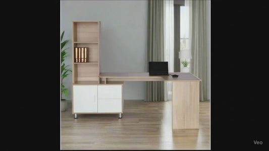 עמדת עבודה משרדית 160X100, דגם ברק