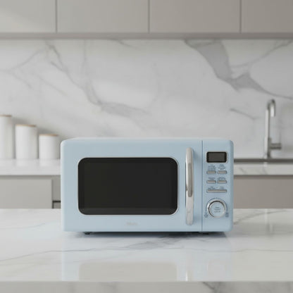 מיקרוגל רטרו 23 ליטר דיגיטלי תכלת 900W  דגם BLUE-RETRO WES-23EL2905RU