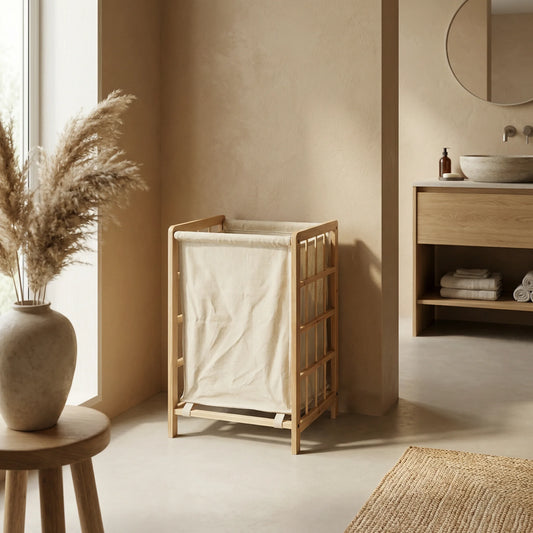 סל כביסה מעץ